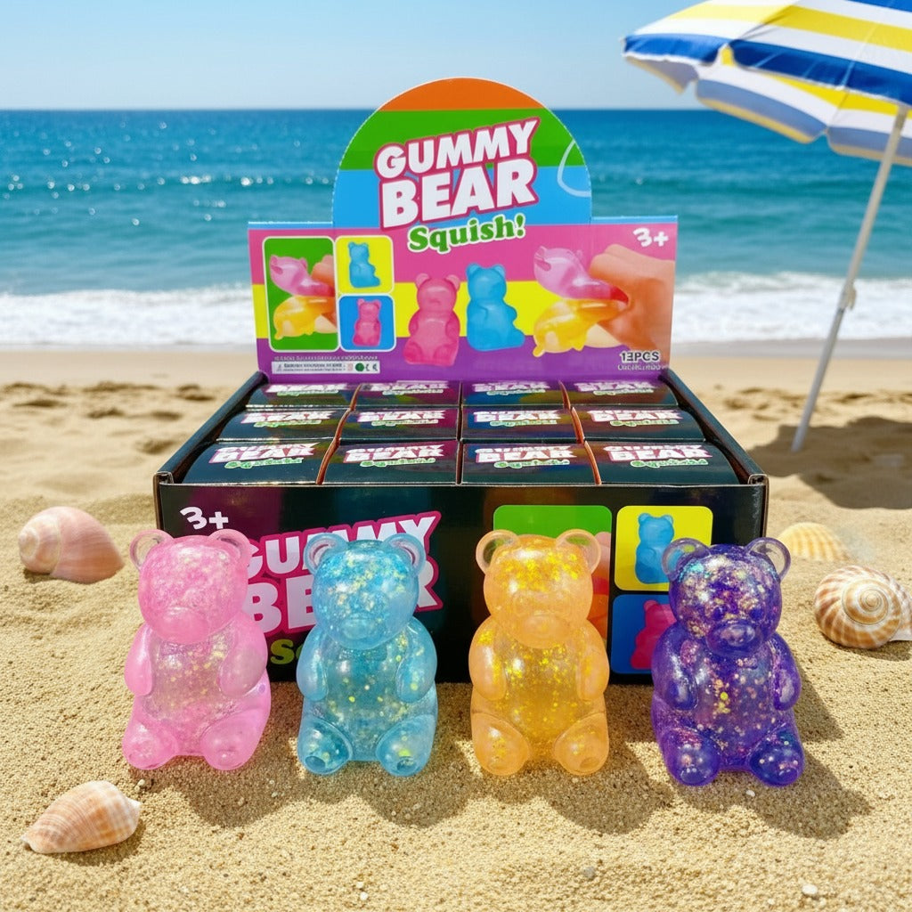 Glitter Gummy Bear Squishy