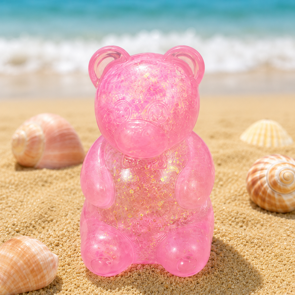 Glitter Gummy Bear Squishy