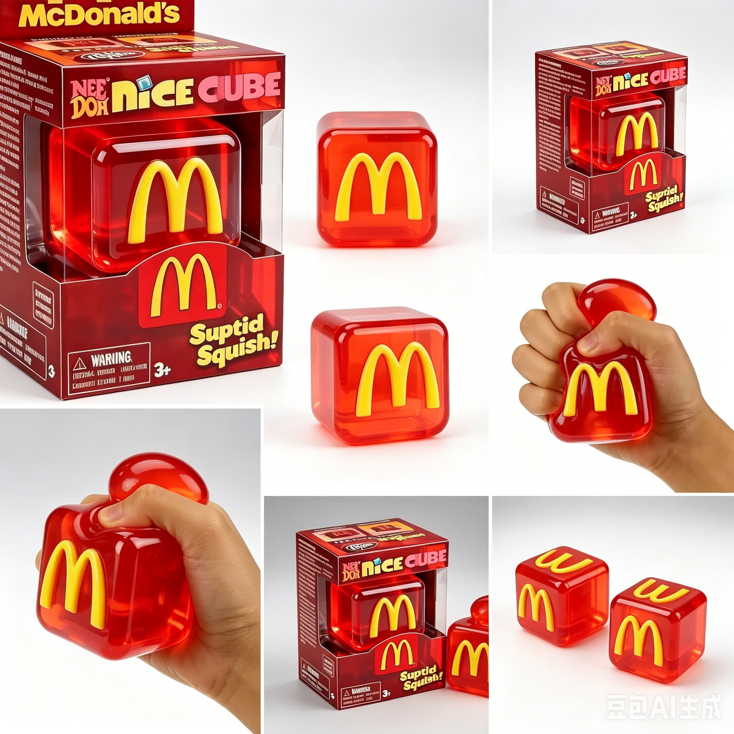 Fast Food Squishy Cube